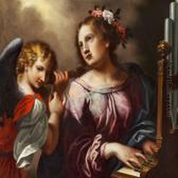 St. Cecilia Oil Painting by Carlo Dolci