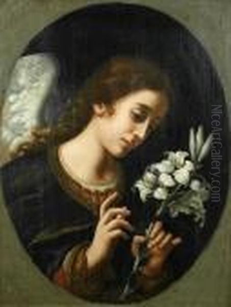 The Archangel Gabriel Oil Painting by Carlo Dolci