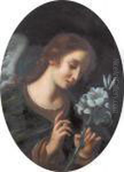 The Archangel Gabriel Oil Painting by Carlo Dolci