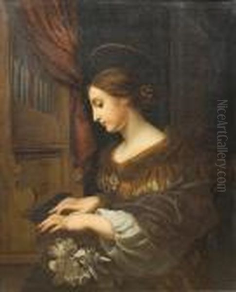 Saint Cecilia Oil Painting by Carlo Dolci