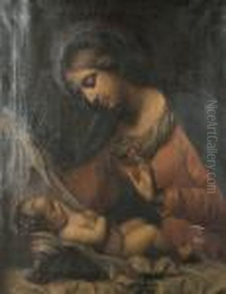 Madonna Of The Veil Oil Painting by Carlo Dolci