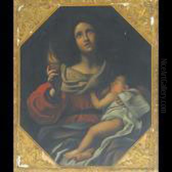 Madonna And Child Oil Painting by Carlo Dolci