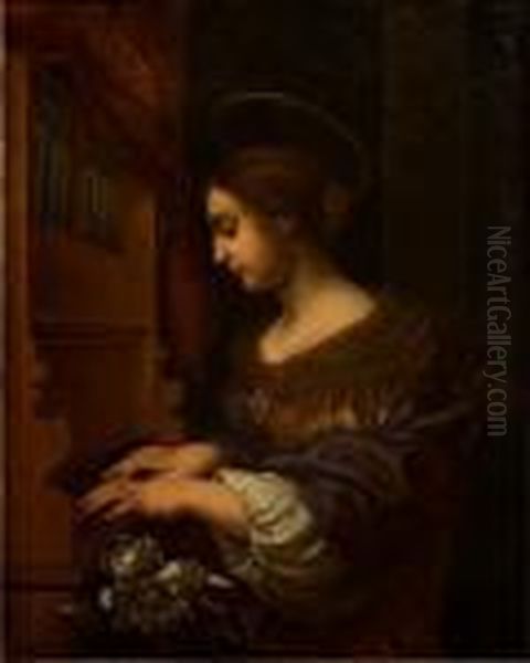 Santa Cecilia. Oil Painting by Carlo Dolci