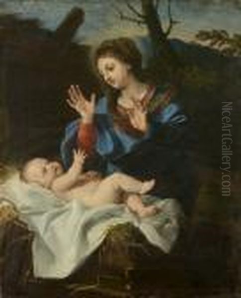 Vierge E L'enfant Oil Painting by Carlo Dolci