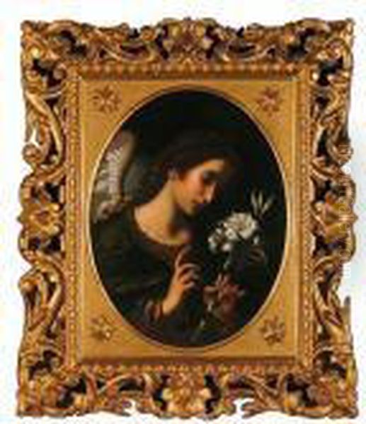 The Angel Of The Annunciation Oil Painting by Carlo Dolci