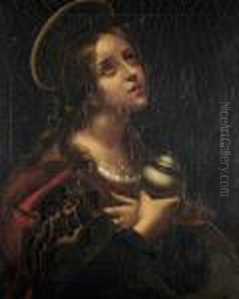 The Penitent Magdalen Oil Painting by Carlo Dolci