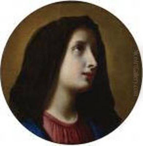 The Mourning Virgin (?madonna Addolorata?) Oil Painting by Carlo Dolci