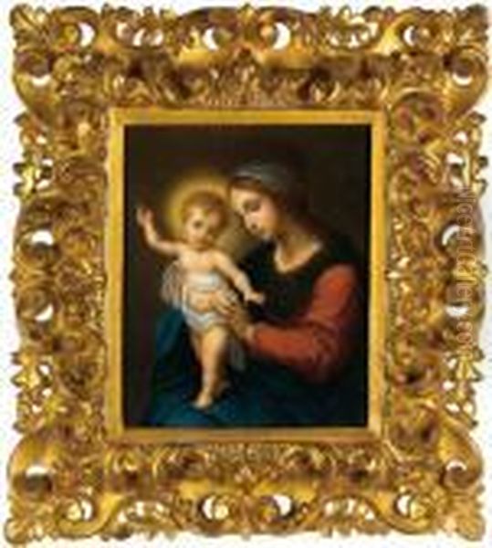 Madonna Col Bambino Oil Painting by Carlo Dolci