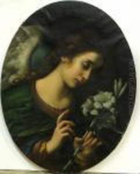 The Angel Of The Annunciation Oil Painting by Carlo Dolci