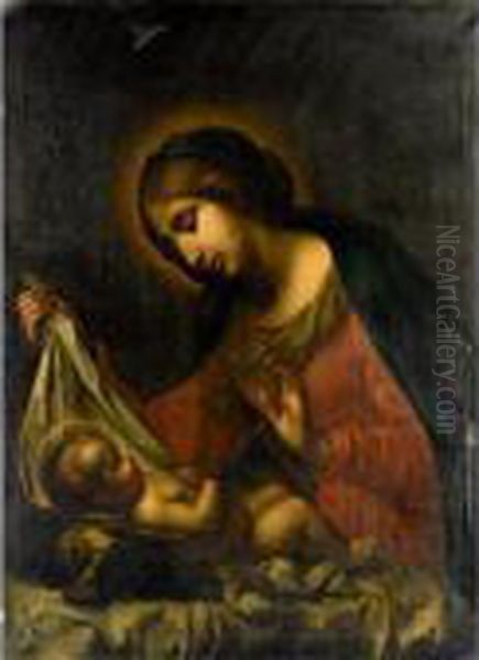 Madonna And Child Oil Painting by Carlo Dolci