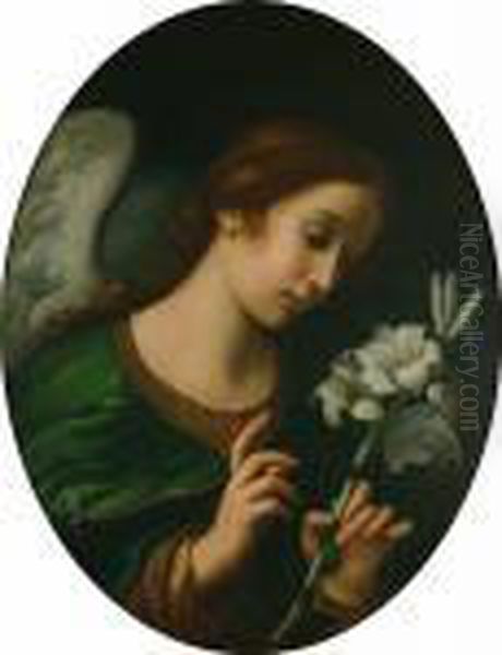 The Angel Of The Annunciation Oil Painting by Carlo Dolci