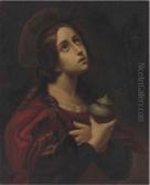 A Female Saint Oil Painting by Carlo Dolci