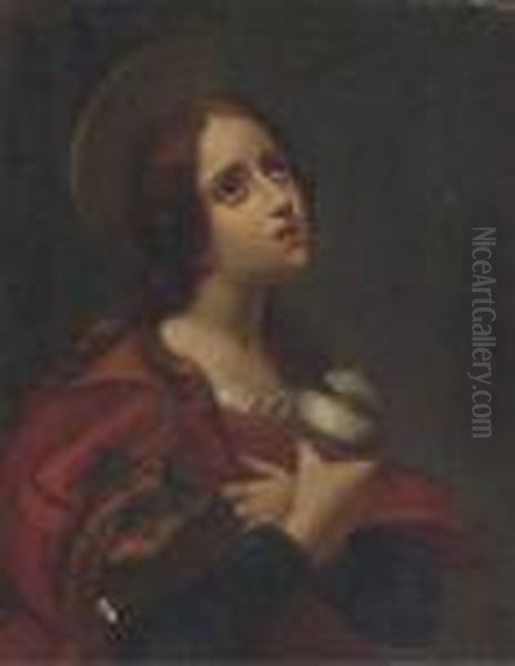 The Penitent Magdalen Oil Painting by Carlo Dolci