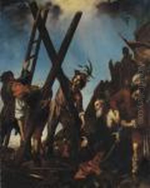 The Martyrdom Of Saint Andrew Oil Painting by Carlo Dolci