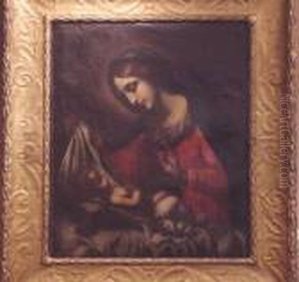 Madonna And Child Oil Painting by Carlo Dolci