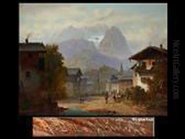 Ansicht Von Garmisch Oil Painting by Anton Doll