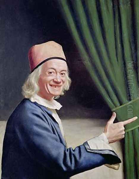 Self Portrait Smiling 1770-73 Oil Painting by Etienne Liotard