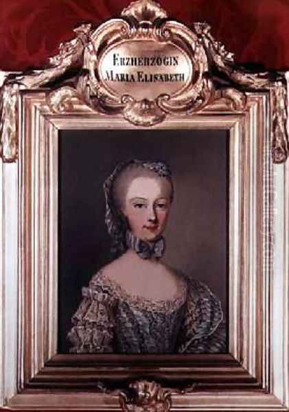 Archduchess Maria Elisabeth 1743-1808 Oil Painting by Etienne Liotard