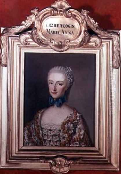 Archduchess Maria Anna Marianne 1738-89 Oil Painting by Etienne Liotard