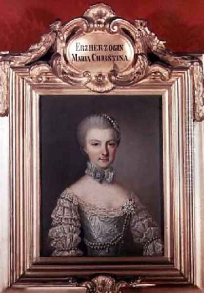 Archduchess Maria Christine Maria 1742-98 Oil Painting by Etienne Liotard