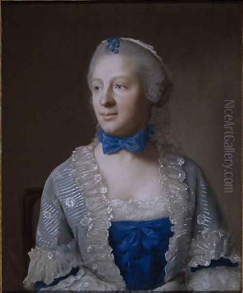 Eva Marie Veigel Oil Painting by Etienne Liotard