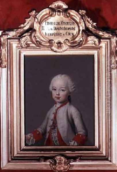 Maximilian 1756-1801 youngest son of Francis I and Maria Theresa of Austria 1717-80 Oil Painting by Etienne Liotard