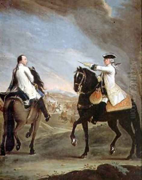 Duke Guglielmo di Monforte and his Aide Oil Painting by Pietro Longhi