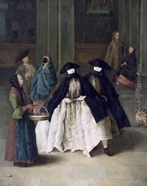 The Perfume Seller 2 Oil Painting by Pietro Longhi