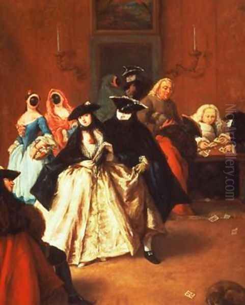 The Parlour Oil Painting by Pietro Longhi