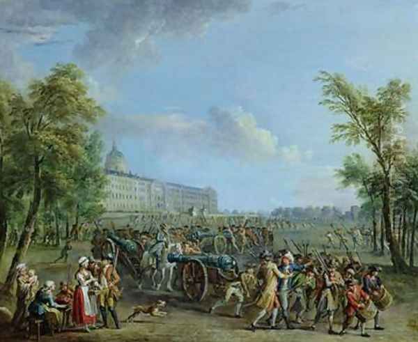 The Pillage of the Invalides Oil Painting by Jean-Baptiste Lallemand