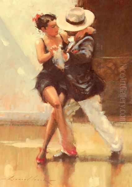 Put On Your Red Shoes Oil Painting by Raymond Leech