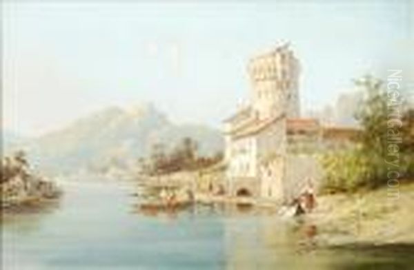 Italy Oil Painting by William Raymond Dommersen