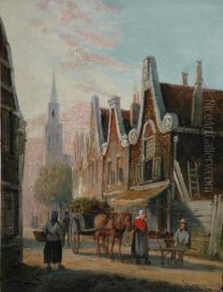 Heading To Market Oil Painting by William Raymond Dommersen