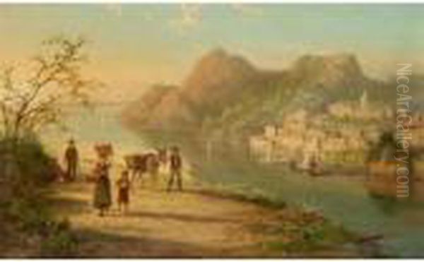 Cattaro; Taranto Oil Painting by William Raymond Dommersen