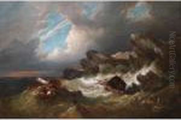 The Eye Of The Storm Oil Painting by Pieter Cornelis Dommershuijzen