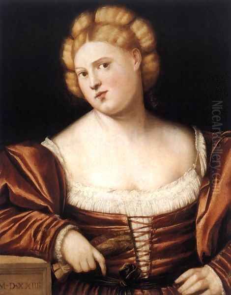 Portrait of a Woman 2 Oil Painting by Bernardino Licinio