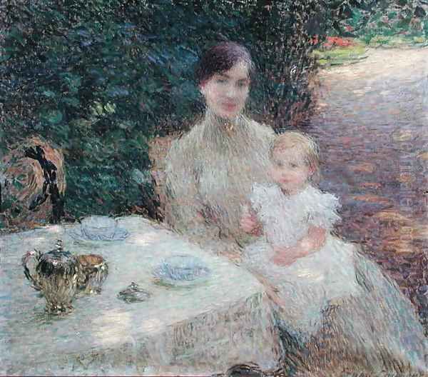 In the Garden 1904 Oil Painting by Ernest Joseph Laurent