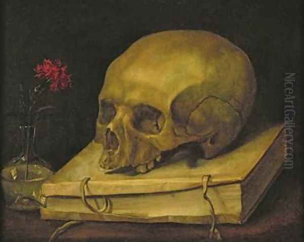 Vanitas 1644 Oil Painting by Jacques Linard