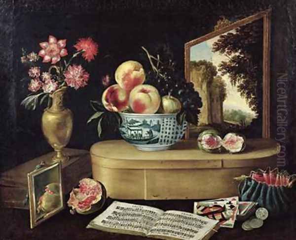 The Five Senses 1638 Oil Painting by Jacques Linard