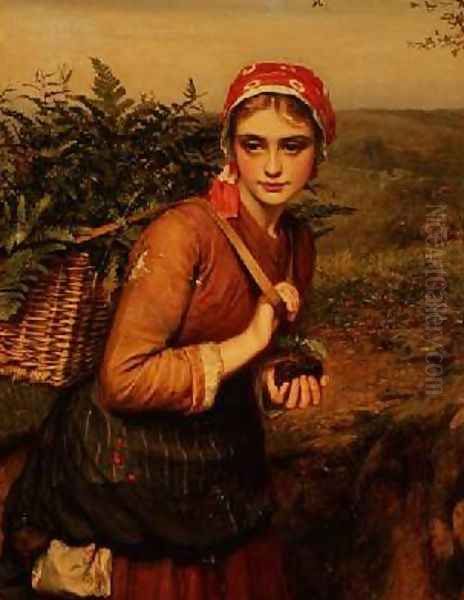 The Fern Gatherer Oil Painting by Charles Sillem Lidderdale