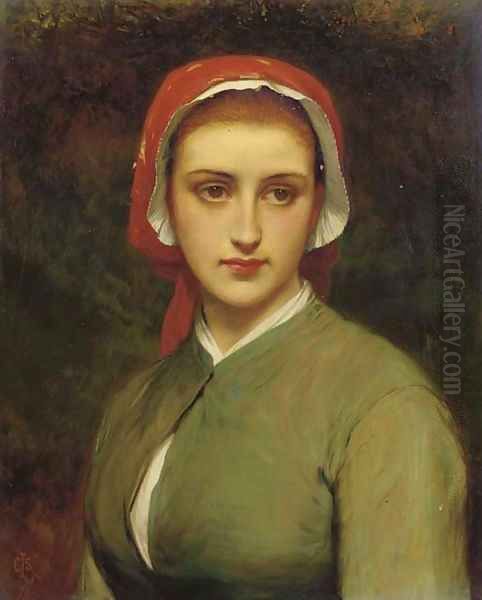 A young beauty 3 Oil Painting by Charles Sillem Lidderdale