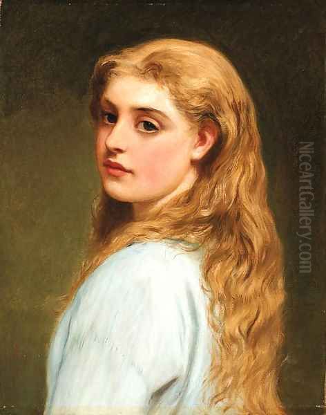 Sweet seventeen Oil Painting by Charles Sillem Lidderdale