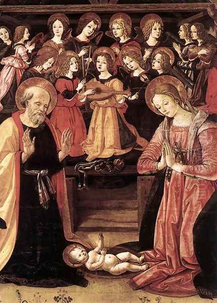 The Adoration of the Magi c. 1490 Oil Painting by Fiorenzo di Lorenzo