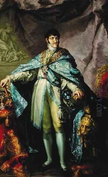 Ferdinand VII 1784-1833 of Bourbon 1808-11 Oil Painting by Vicente Lopez y Portana