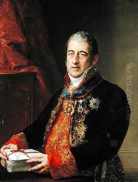 Portrait of Juan Miguel de Grijalba 1825 Oil Painting by Vicente Lopez y Portana