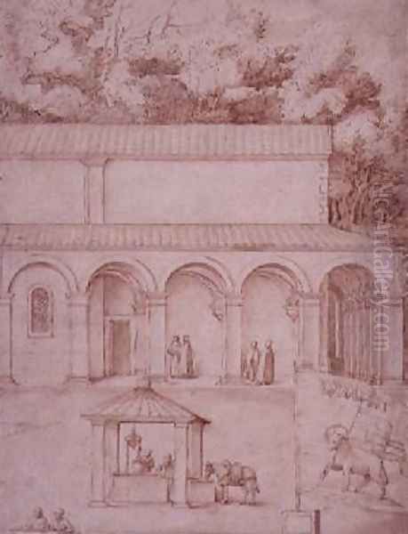 View of the Monastery of La Verna 3 Oil Painting by Jacopo Ligozzi