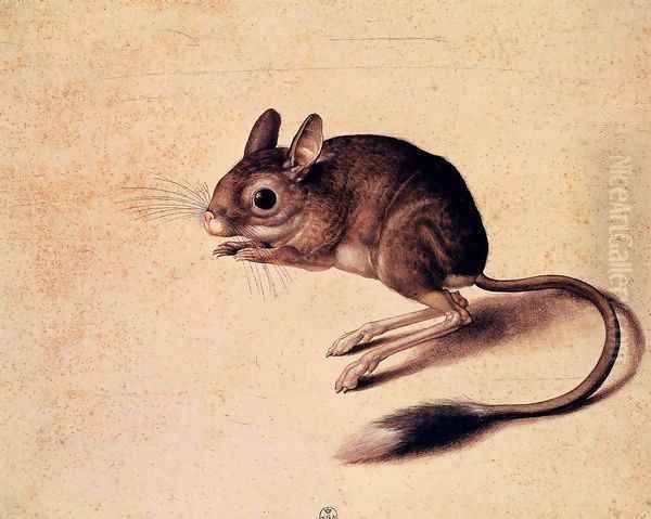 Gerbil Oil Painting by Jacopo Ligozzi