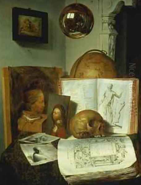 Vanitas Oil Painting by Isaac Luttichuys