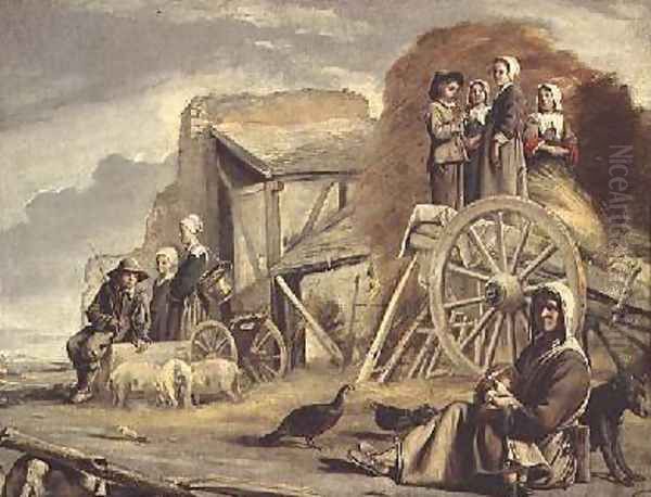 The Haycart or Return from Haymaking Oil Painting by Louis Le Nain