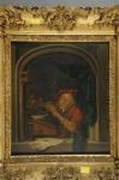 'the Scribe' Oil Painting by Gerrit Dou